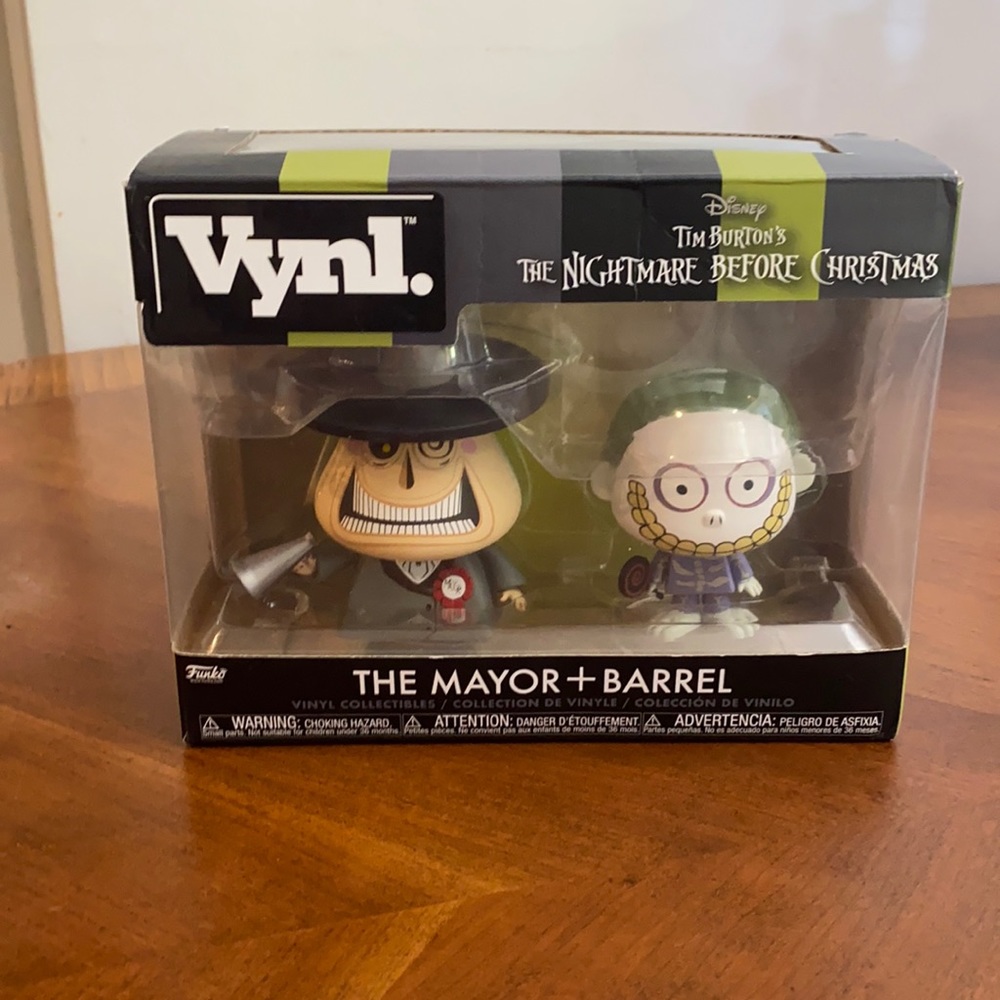 The nightmare before Christmas Vynl. The Mayor & Barrel